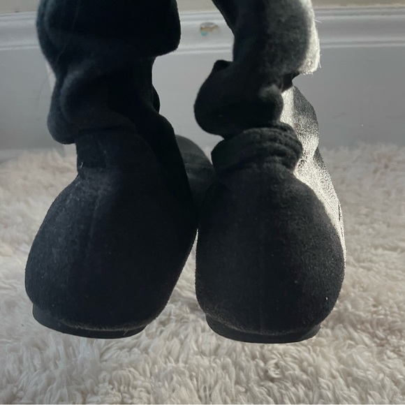Vintage Candies Black Faux Suede Black Boots Size 7 - Picture 3 of 9